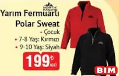 NORTH PACİFİC YARIM FERMUARLI POLAR SWEAT ÇOCUK fiyat ve kampanya bilgisi